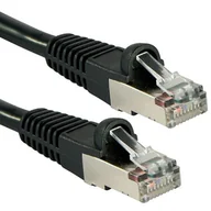Patchcordy - Lindy 47176 kabel sieciowy Czarny 0,5 m Cat6 S/FTP (S-STP) - miniaturka - grafika 1