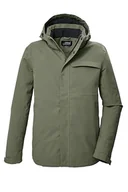 Kurtki męskie - killtec Męska kurtka funkcyjna/kurtka outdoorowa z odpinanym kapturem KOW 5 MN JCKT, oliwkowa, XXL, 41844-000 - miniaturka - grafika 1