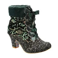 Botki damskie - Irregular Choice Damskie botki Cuppa T, ZIELONY, 36 EU - miniaturka - grafika 1