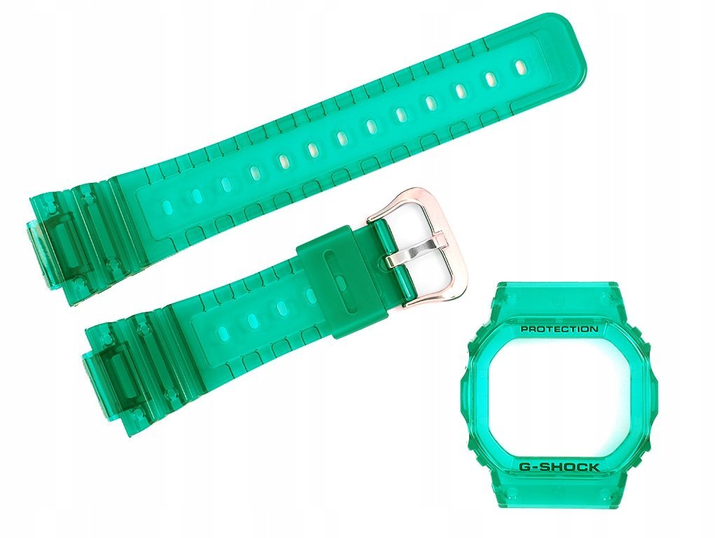 Zielony komplet pasek i bezel Casio DW-5600 DW-5600SB-3 ORYGINAŁ