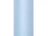 Pasmanteria - PartyDeco Tiul gładki, błękitny, 0,15 x 9 m TIU15-011 - miniaturka - grafika 1