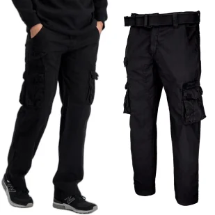 Spodnie Alpha Industries Devision 108207 03 - Czarne - Odzież taktyczna i umundurowanie - miniaturka - grafika 1