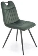 Krzesła - Zielone tapicerowane krzesło welurowe M0-Z07 - miniaturka - grafika 1