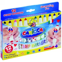 Carioca Pisaki Stemple 12 kolorów - Flamastry - miniaturka - grafika 2