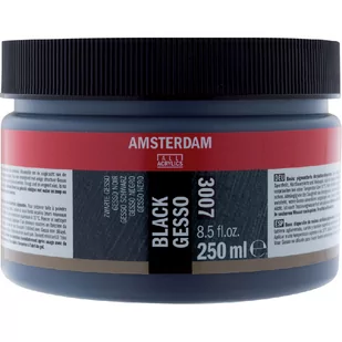 Talens Amsterdam Gesso grunt akryl 250ml Black 24173007 - Pozostałe akcesoria dla plastyków - miniaturka - grafika 1