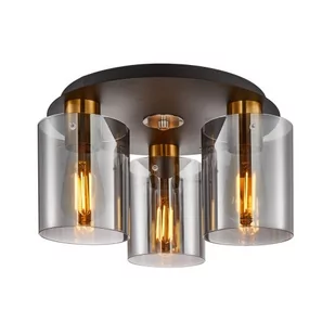 Sardo lampa sufitowa 3xE27 mosiądz/dymiona SPL-5581-3SC-BRO-SG - Lampy sufitowe - miniaturka - grafika 1