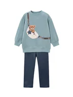 Legginsy - Mayoral Komplet bluza i legginsy 4727 Niebieski Regular Fit - miniaturka - grafika 1