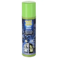 Ozdoby bożonarodzeniowe - CHRISTMAS DECORATION, SZTUCZNY ŚNIEG W SPRAYU OZDOBNY NA CHOINKĘ OKNO DREWNO 150ML ŚWIECĄCY W NOCY - miniaturka - grafika 1