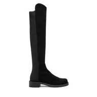 Kozaki damskie - Muszkieterki Stuart Weitzman 5050 Bold Boot SG654 Czarny - miniaturka - grafika 1