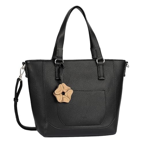 Gabor bags Sofiana damska torba na ramię, zamek błyskawiczny, duża, czarny, L, casual