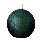 Świece - Świeca Iris kula 10 cm butelkowa zielony - miniaturka - grafika 1