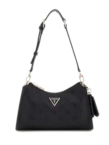 GUESS Women Cresidia® Top Zip Shoulder Hand Bag, czarny