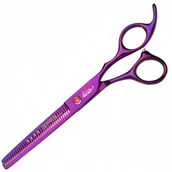 Nożyczki fryzjerskie - GEPARD Degażówki nożyczki praworęczne 6,5 offset fryzjerskie do strzyżenia włosów do salonu linia Superior - miniaturka - grafika 1