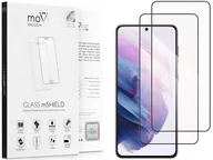 Szkła hartowane na telefon - 2 szt. | moVear 2.5D MAX - Szkło hartowane do Samsung Galaxy S21+ (Plus) (6.7") na Cały Ekran | Do Etui, fullGlue, 9H - miniaturka - grafika 1