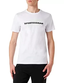 Koszulki męskie - 4F T-shirt męski, Tsm032, biały, XXL, biały, XXL - grafika 1