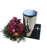 Lampiony i znicze - Znicz metalowy TUBA artystyczny,Latarnia,Lampion PŁOMIEŃ - miniaturka - grafika 1