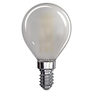 EMOS żarówka LED Filament Mini Globe Matt 4 W E14, ciepła biel, szkło, 4 W, przezroczysty, 5,2 x 5,2 x 8,7 cm Z74234 - Żarówki LED - miniaturka - grafika 1