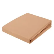 Prześcieradła - Prześcieradło frotte 160 x 200 cm 100% bawełna beż - miniaturka - grafika 1