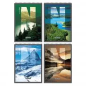 Notesy i bloczki - Herlitz Kołonotatnik A7 Nature mix kratka 40 kartek - miniaturka - grafika 1