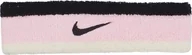 Ozdoby do włosów - Opaska na głowę Nike Swoosh różowo-czarno-biała N0001544641 - miniaturka - grafika 1