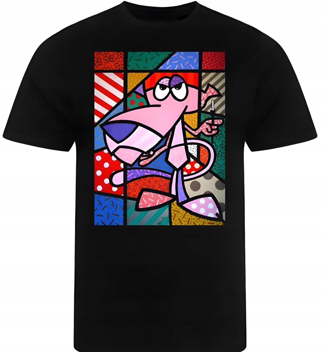 Koszulka Męska Nadruk Różowa Pantera Prezent Premium L