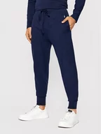 Spodnie sportowe męskie - Polo Ralph Lauren Spodnie dresowe Sle 714844763002 Granatowy Regular Fit - miniaturka - grafika 1