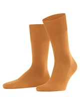 Skarpetki męskie - FALKE męskie Climawool oddychające skarpety antyzapachowe z wełny lyocell eleganckie gładkie delikatne, do codziennego życia i pracy, 1 para, Pomarańczowy (Toskana 1470), 47-48 EU - miniaturka - grafika 1