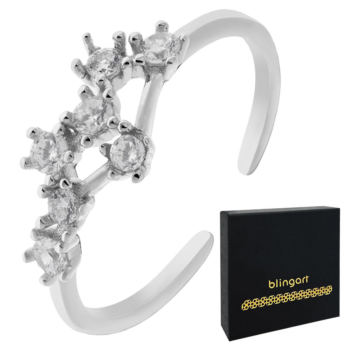 Srebrny pierścionek znak zodiaku BLIŹNIĘTA