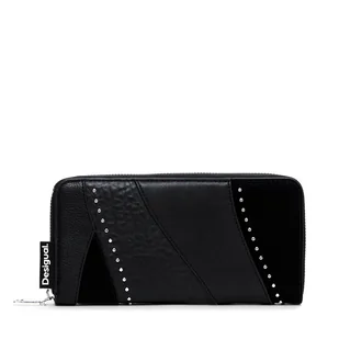 Duży Portfel Damski Desigual Kahlo 24WAYP03 Czarny - Portfele - miniaturka - grafika 1