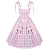 Sukienki - Sukienka Pin Up Barbie W Kratkę The Movie Film Cosplay Kostium Przebranie - miniaturka - grafika 1