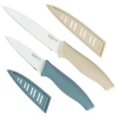 Noże kuchenne - ERNESTO ZESTAW DWÓCH NOŻY BEŻOWY NIEBIESKI - miniaturka - grafika 1