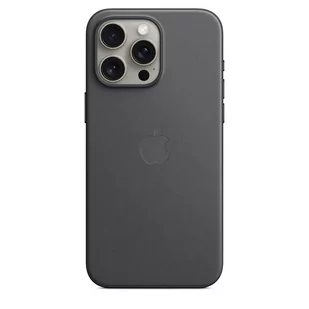 Apple Etui z tkaniny FineWoven do iPhone 15 Pro Max z MagSafe – Czarne - Etui i futerały do telefonów - miniaturka - grafika 1