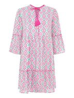 Sukienki - Zwillingsherz Sukienka w kolorze turkusowo-różowym - miniaturka - grafika 1