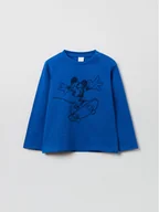 Bluzy dla chłopców - OVS Bluzka DISNEY 1621223 Granatowy Regular Fit - miniaturka - grafika 1