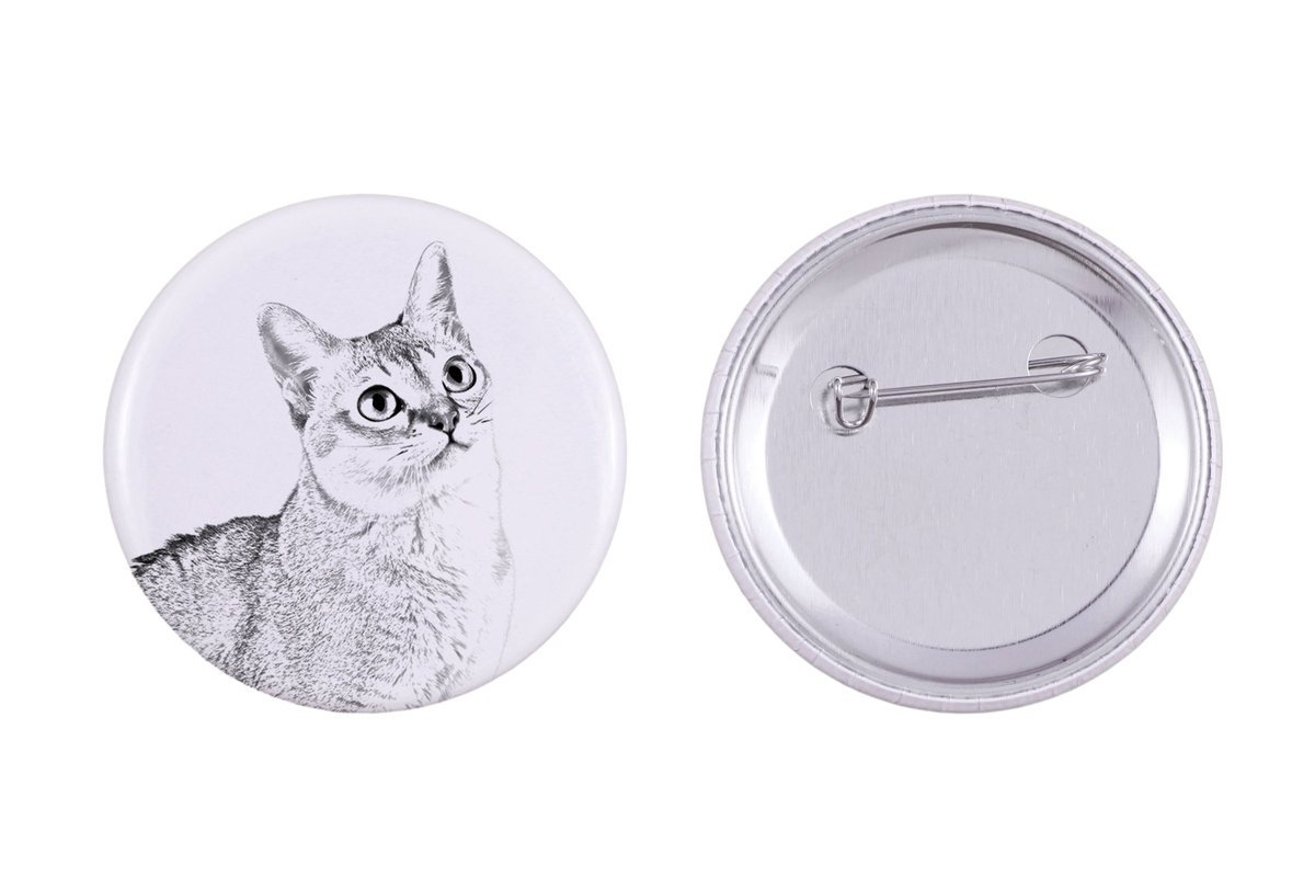 Singapura - ozdoba plecaka, personalizowana przypinka, idealny gadżet dla miłośników zwierząt marki Art-Dog