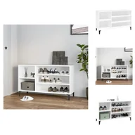 Szafki na buty - vidaXL Stojak na buty biały 102x36x60 cm materiał drewnopochodny - Stojaki i szafki na buty - miniaturka - grafika 1