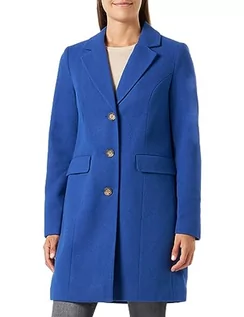Płaszcze damskie - VERO MODA Damski płaszcz VMGIANNACINDY AW23 BOOS, Beaucoup Blue/Detail:SOLID, M, Beaucoup Blue/Detail:SOLID, M - grafika 1
