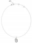 Naszyjniki - Guess M'Ama Non M'Ama srebrny naszyjnik z kryształkami JUBN04658JW - miniaturka - grafika 1