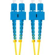 Kable światłowodowe - Lanberg kabel światłowodowy FO-SUSU-SD11-0100-YE 10m - miniaturka - grafika 1