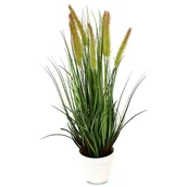 Sztuczne kwiaty - Sztuczna trawa roślina w doniczce ozdobna dekoracyjna do salonu kuchni zielona TR-DOG-061-I - miniaturka - grafika 1