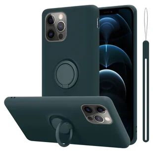 Pokrowiec Do Apple iPhone 13 PRO w LIQUID ZIELONY Etui TPU Obudowa Ochronny Case Cover Plecki Cadorabo - Etui i futerały do telefonów - miniaturka - grafika 1