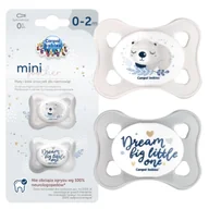 Smoczki uspokajające - CANPOL BABIES SMOCZEK SYMETRYCZNY SILIKON MINI 0-2m 2szt. - miniaturka - grafika 1