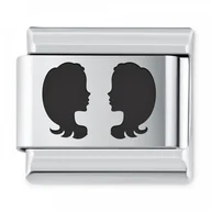 Charmsy - Murrano ITALIAN CHARMS Znak zodiaku Bliźnięta IH-078 - miniaturka - grafika 1