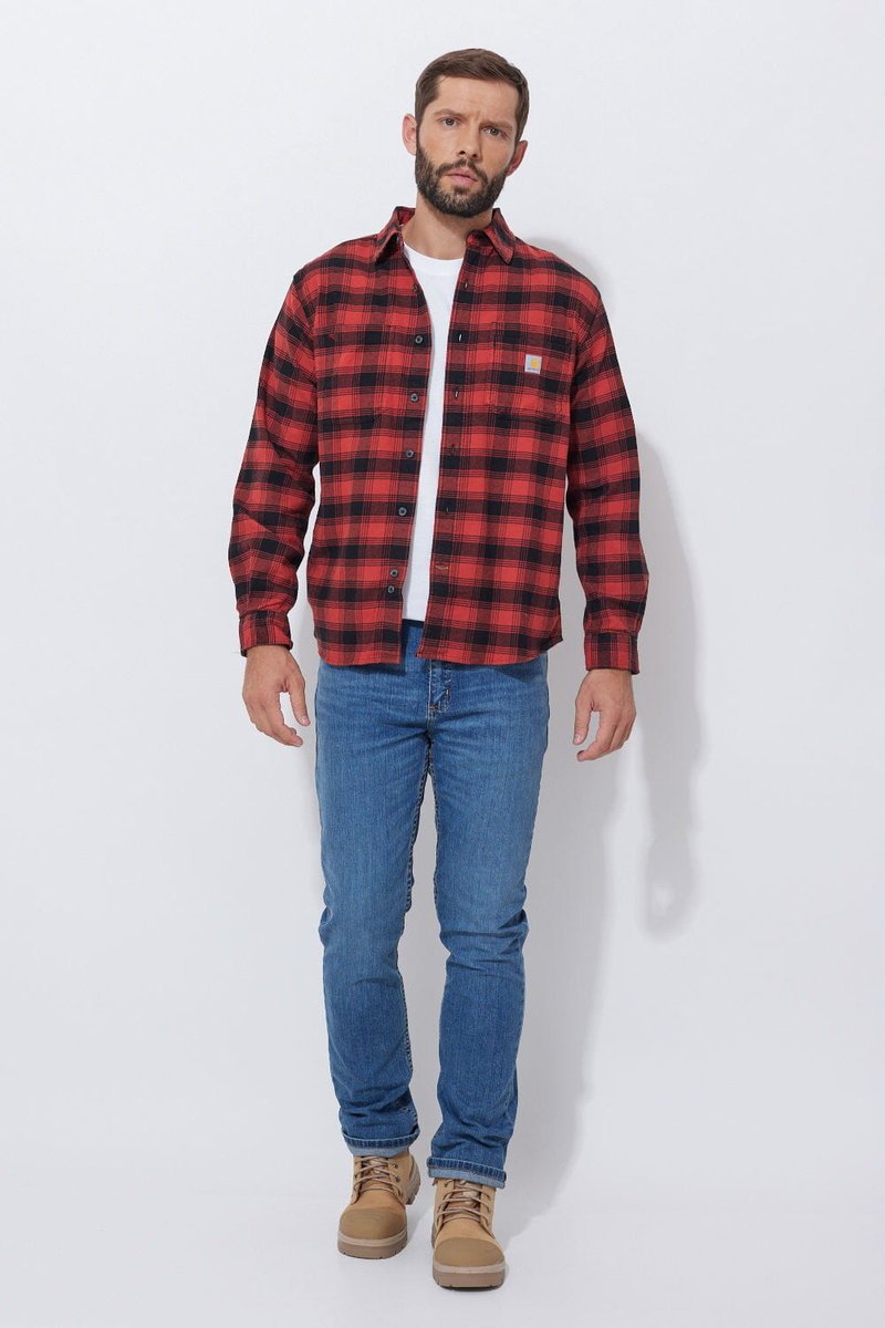 Koszula flanelowa w kratę Carhartt Rugged Flex Midweight - XXL