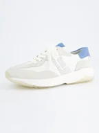 Trampki damskie - Paul Green Skórzane sneakersy w kolorze biało-błękitnym - miniaturka - grafika 1