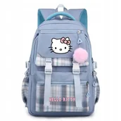 Plecaki - Plecak Tornister Hello Kitty z pomponem - miniaturka - grafika 1