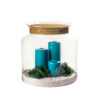 Słój z korkiem 25 cm - Wazony i flakony - miniaturka - grafika 1