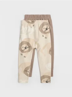 Reserved - Bawełniane legginsy 2 pack - brązowy - Spodenki dla niemowląt - miniaturka - grafika 1