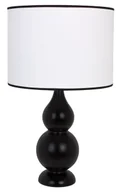 Lampy stojące - Czarna lampka nocna drewniana - 13X S223 W9-R17 - miniaturka - grafika 1
