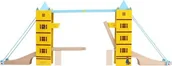 Kolejki i akcesoria - Small Foot Design, zestaw Tower Bridge, Miś Paddington - miniaturka - grafika 1